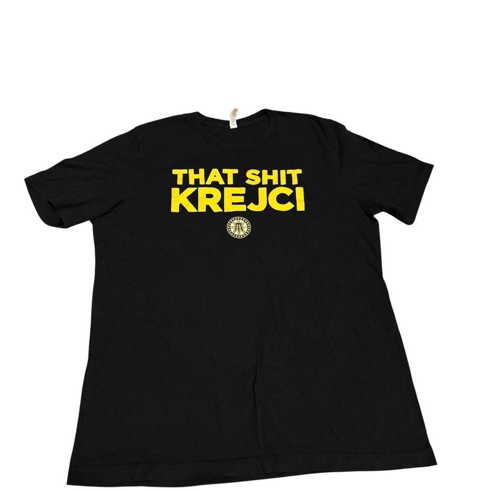 Barstool Sports Boston Bruins‎ That S*it Krejci Tee Black Yellow Mens XL